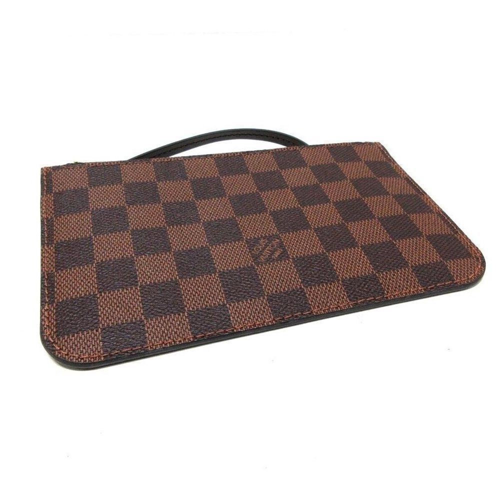 LOUIS VUITTON - Ebene Monogram Pouch Damier Neverfull Wristlet Clutch - Picture 3 of 5